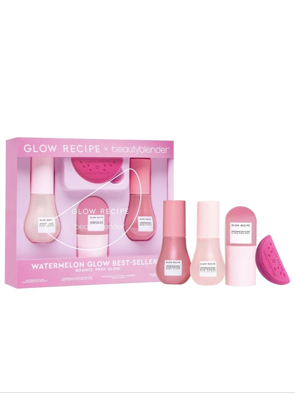 Glow Recipe X Beautyblender Watermelon Glow Best-Seller Holiday Set, NIB